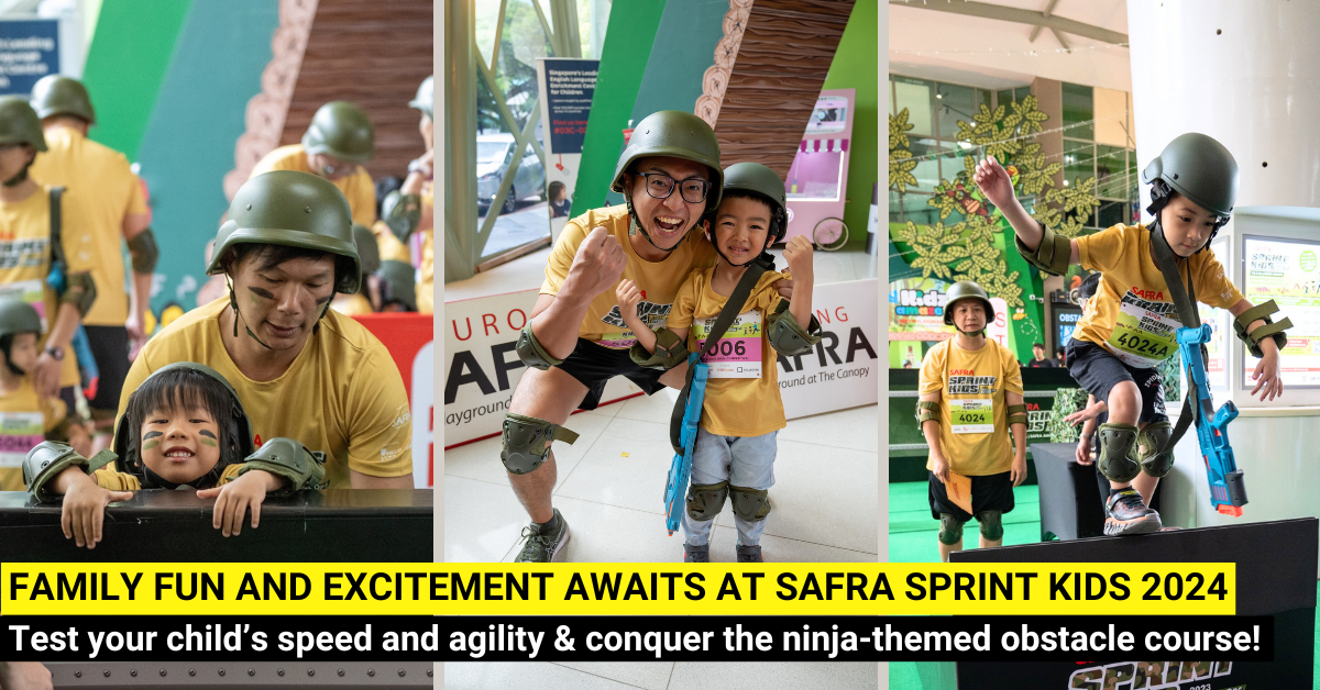 Join the Excitement and Conquer Ninja-themed Obstacles at SAFRA Sprint Kids 2024!
