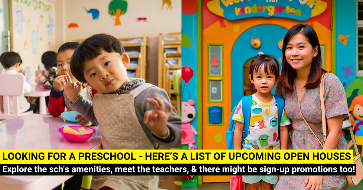 Upcoming Preschool, Childcare and Infant Care Open Houses in Singapore (Apr 2026 Updated)