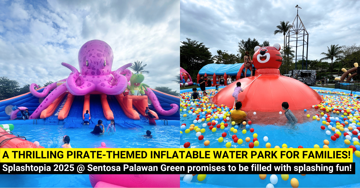 Splashtopia 2025 @ Sentosa Palawan Green: A Thrilling Pirate-Themed Inflatable Water Park For Families!