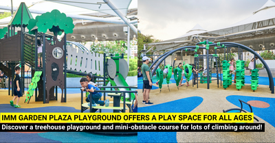 IMM Garden Plaza Playground with a Treehouse Tower and More