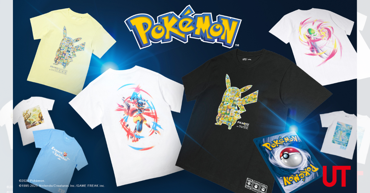 UNIQLO Collabs with Pokémon Trading Card Game and Pokémon Trading Card Game Pocket App!