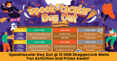 Discover Frightfully Fun Adventures at the Spooktacular Day Out @ HDB Malls!