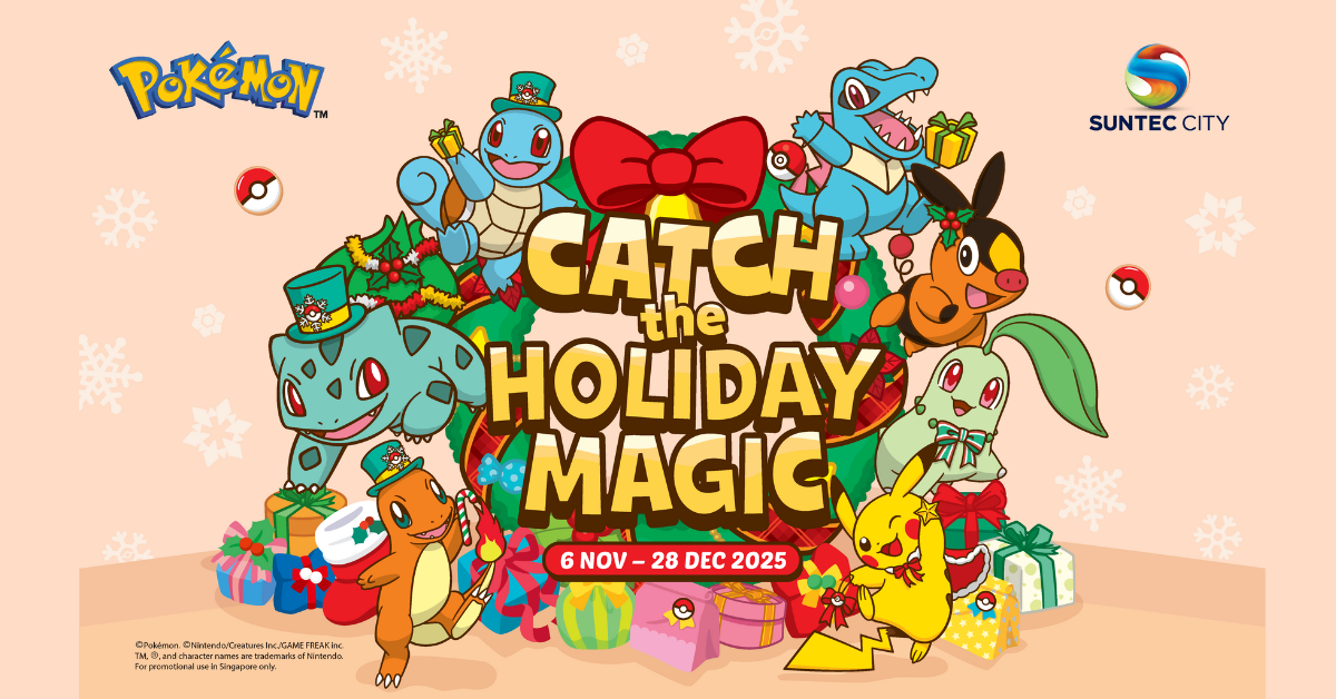 Catch The Holiday Magic at Suntec City’s Pokémon Adventure this Festive Season 2025!