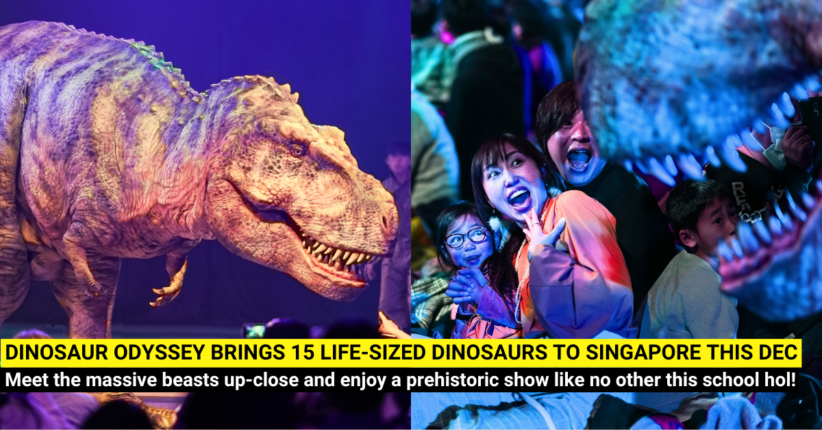 Catch 15 Life-Sized Dinosaurs at DINO-A-LIVE's DINOSAUR ODYSSEY at Resorts World Sentosa This December