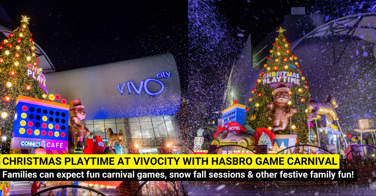 Christmas Playtime at VivoCity with Hasbro Game Carnival, Snow Display and More - BYKidO