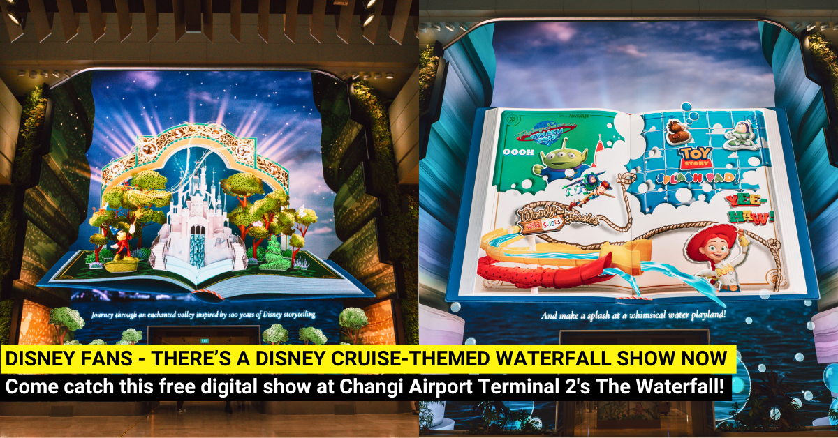 Disney Magic Hits Changi T2: Catch the New Disney Cruise-Themed 'Wonderfall' Show