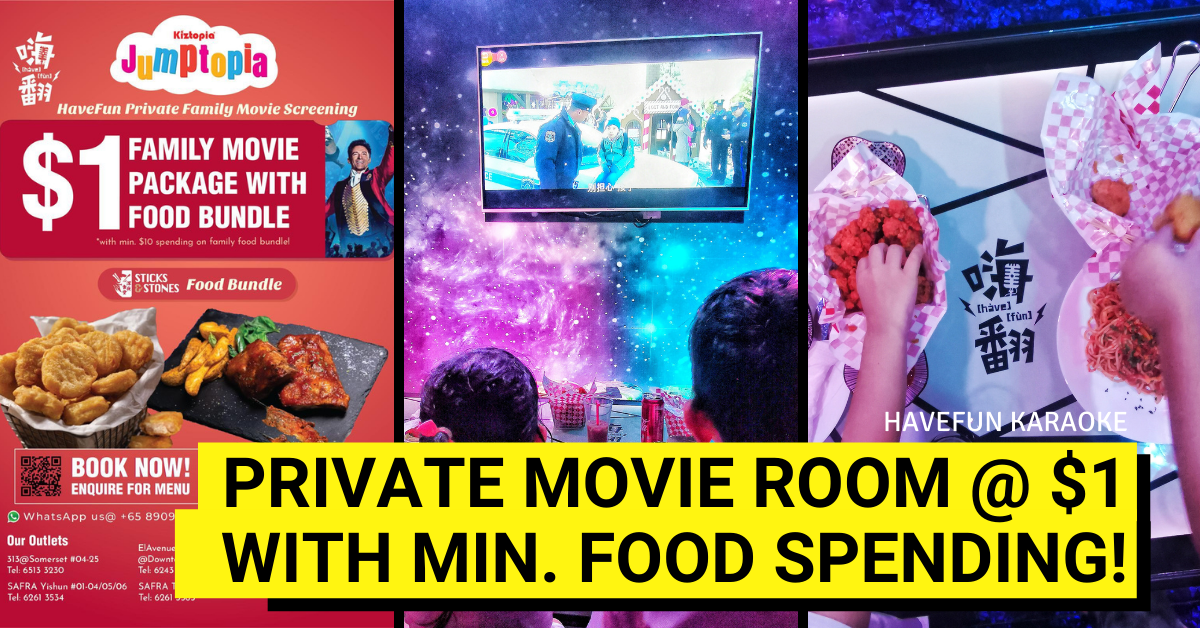 Enjoy A Private Family Movie Screening Package @ Just $1!