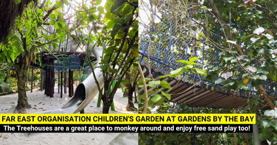 Gardens by the Bay Children's Garden: Treehouses and Sand Play!