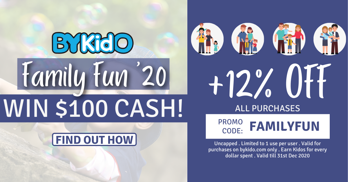 BYKIDO Family Fun 2020 - Create Family Fun, Win $100! - BYKidO