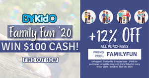 BYKIDO Family Fun 2020 - Create Family Fun, Win $100!
