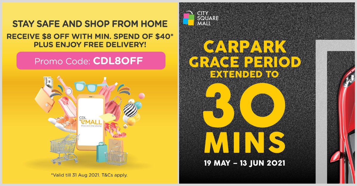 City Square Mall Extend Discounts Online and Parking Grace Period