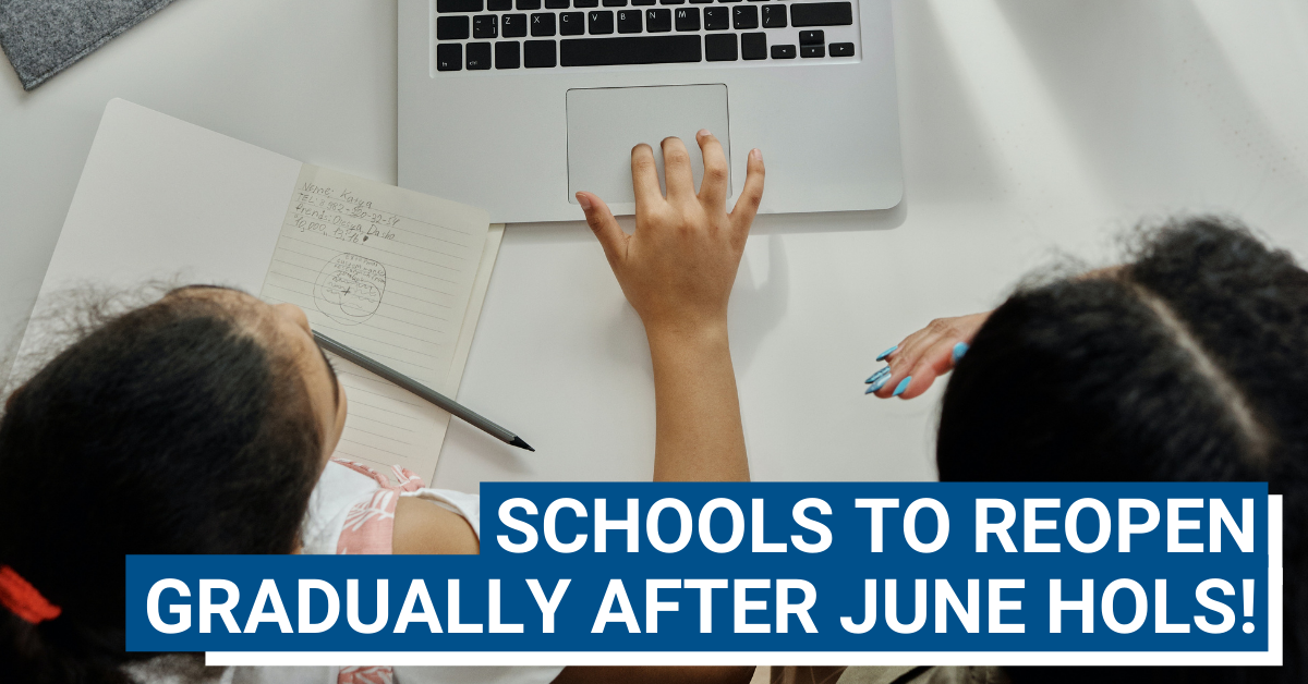 Pri 1 - 3 and Sec 1 - 2 Students Will Be On HBL When School Reopens After June Holidays!