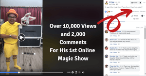 Catch The Popular Mr. Egg Magic Show Online For Free on Facebook Live!