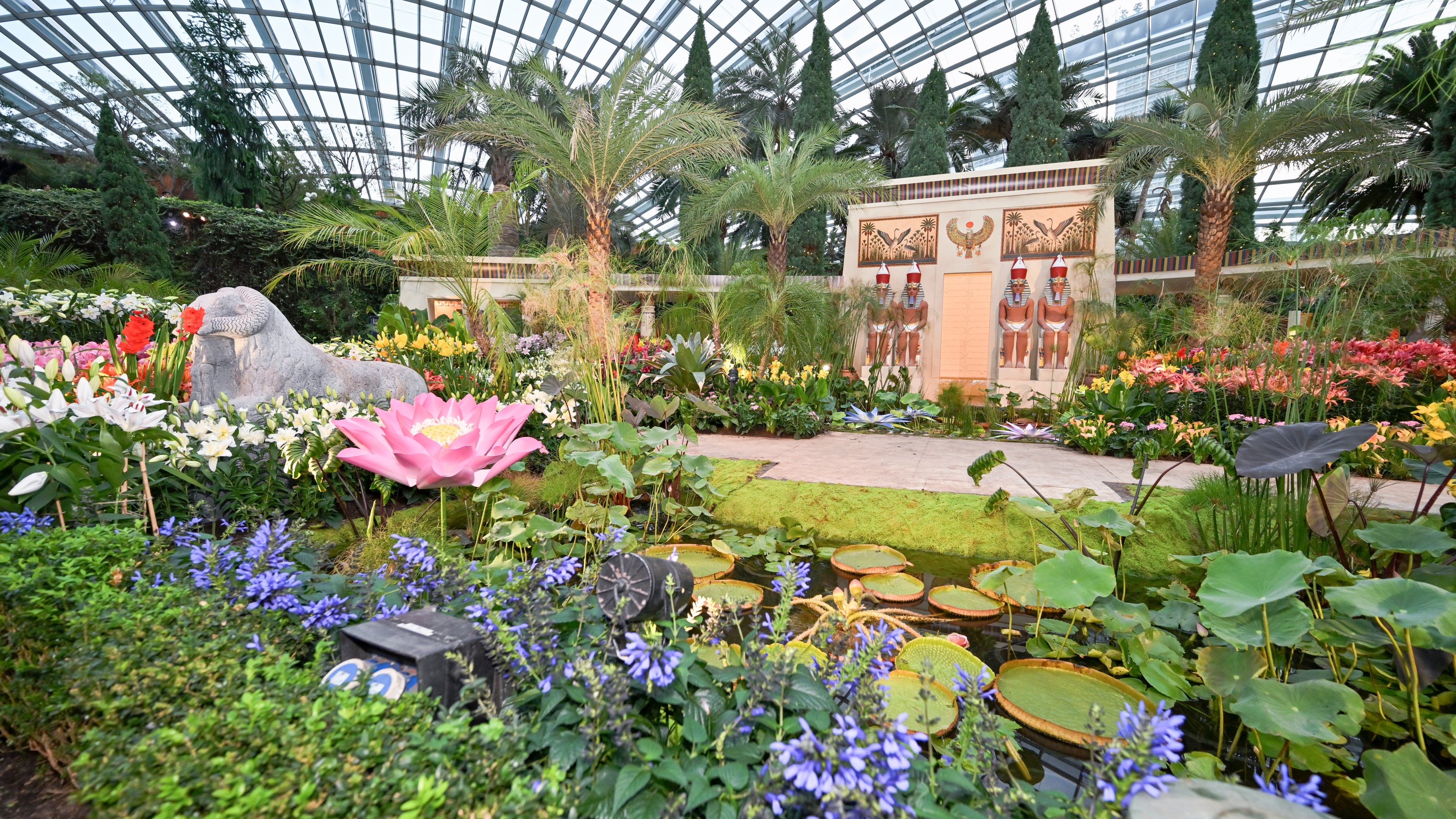 Step Into Ancient Egypt at Lilytopia: Gardens by the Bay’s Latest Floral Display