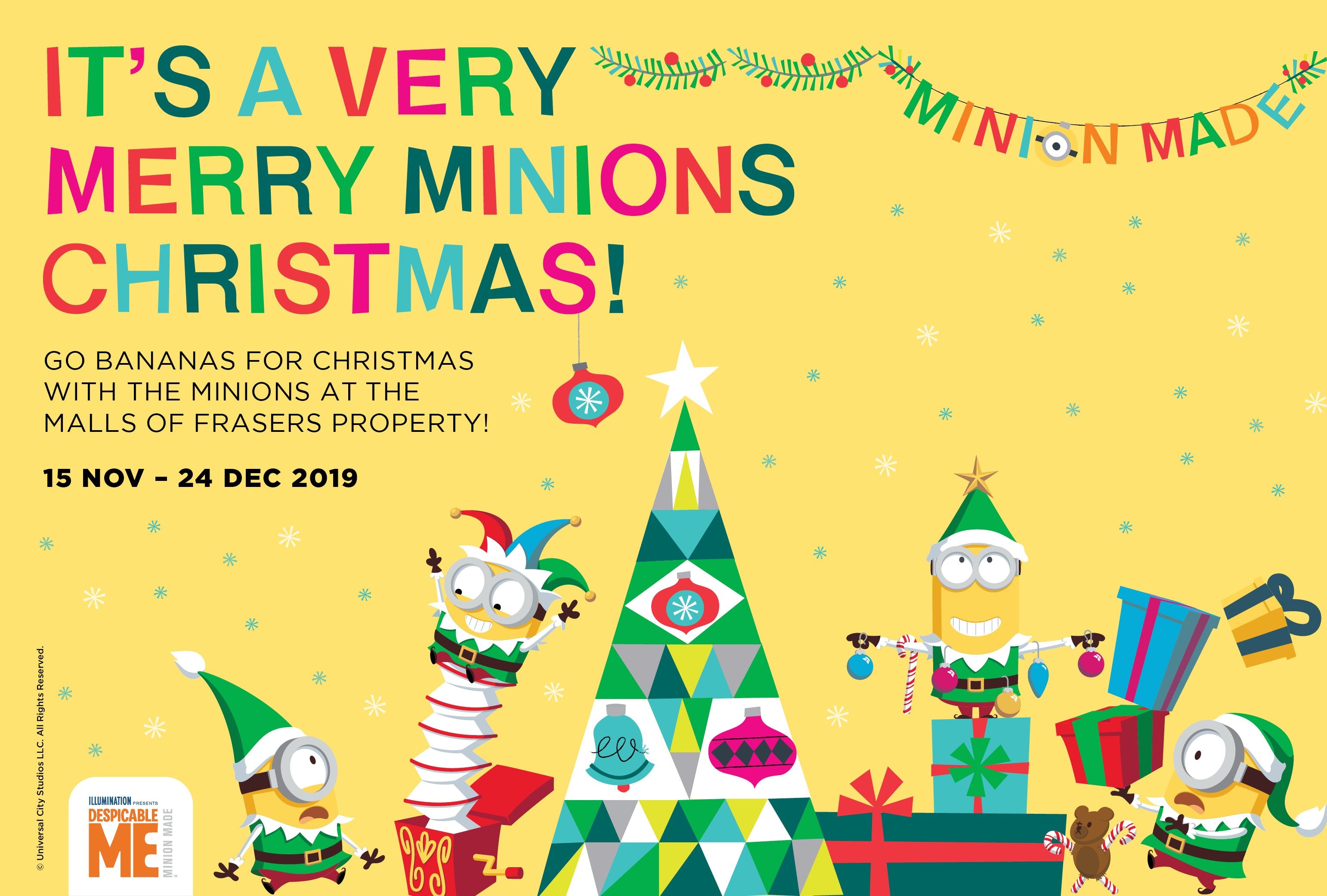 Its a Very Merry Minions Christmas @ Malls of Frasers Property | December 2019 - BYKidO
