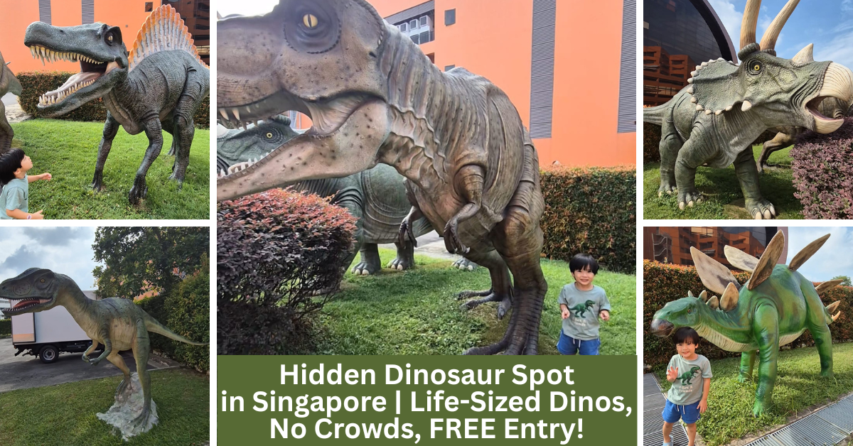 FREE Hidden Dinosaur Spot in Singapore: Bring Your Little Dino Fans to This Jurassic-Inspired Display at Hersing Centre