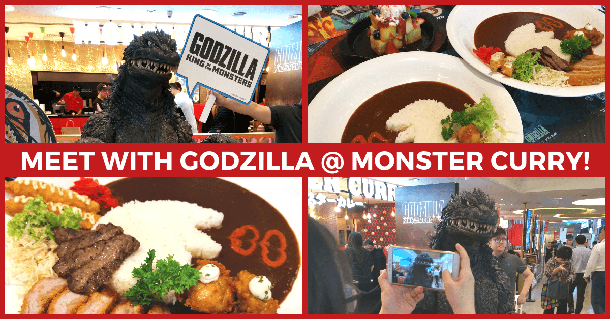 Meet & Greet with Godzilla @ Monster Curry Singapore | The King of the Monsters! - BYKidO