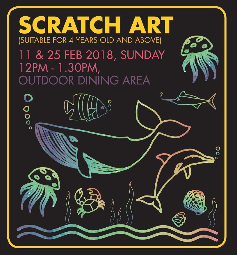 Things to do this Weekend: Bring Your Kid Out for a Session of Scratch Art @ Hill Street Coffee Shop!
