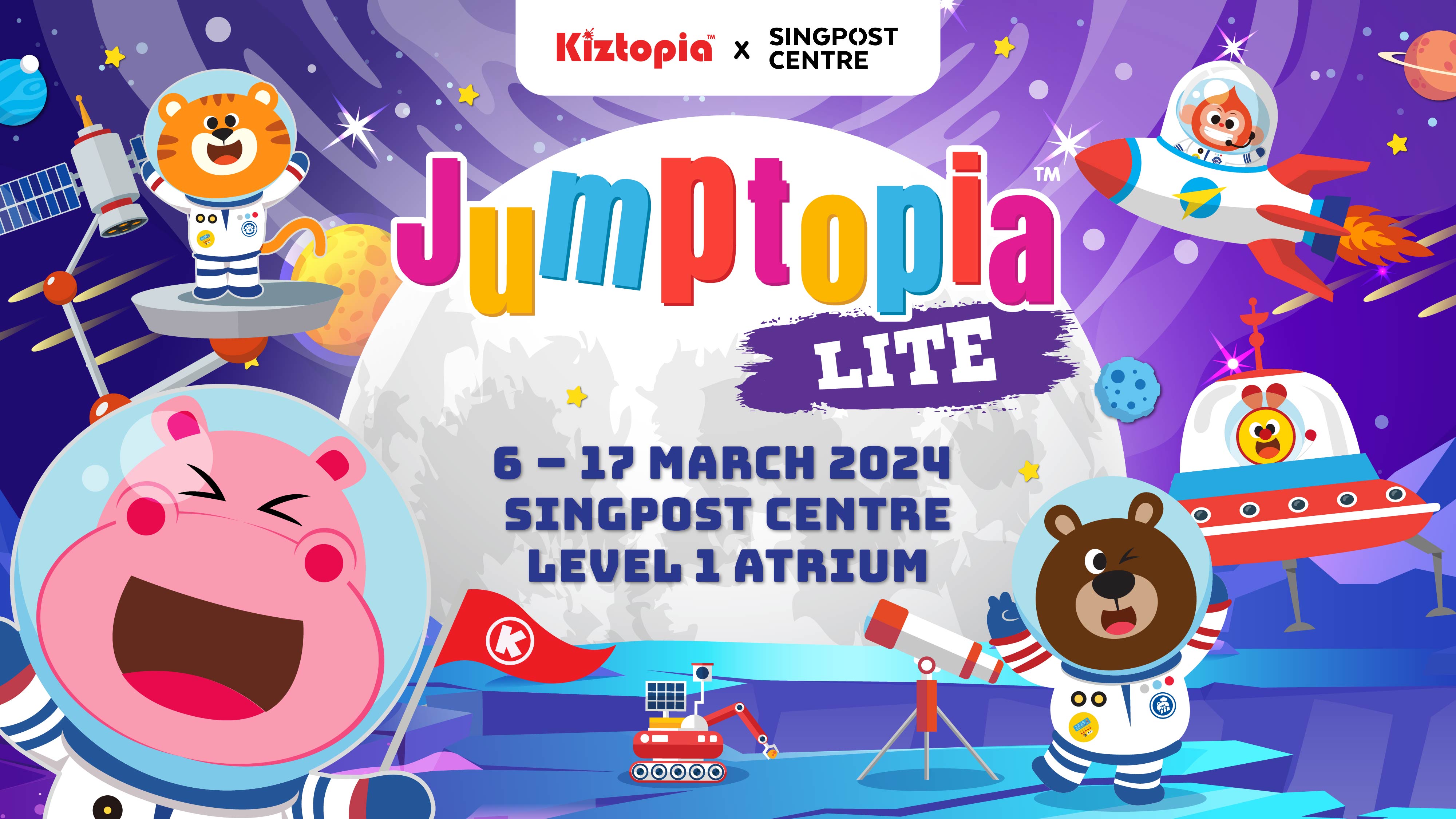 Jumptopia Experience at SingPost Centre at just $12!