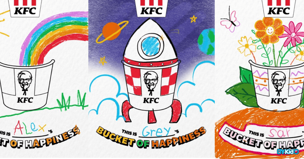 KFC Singapore Celebrates Children’s Day with ‘Draw Your Bucket of Happiness’ Drawing Contest - BYKidO
