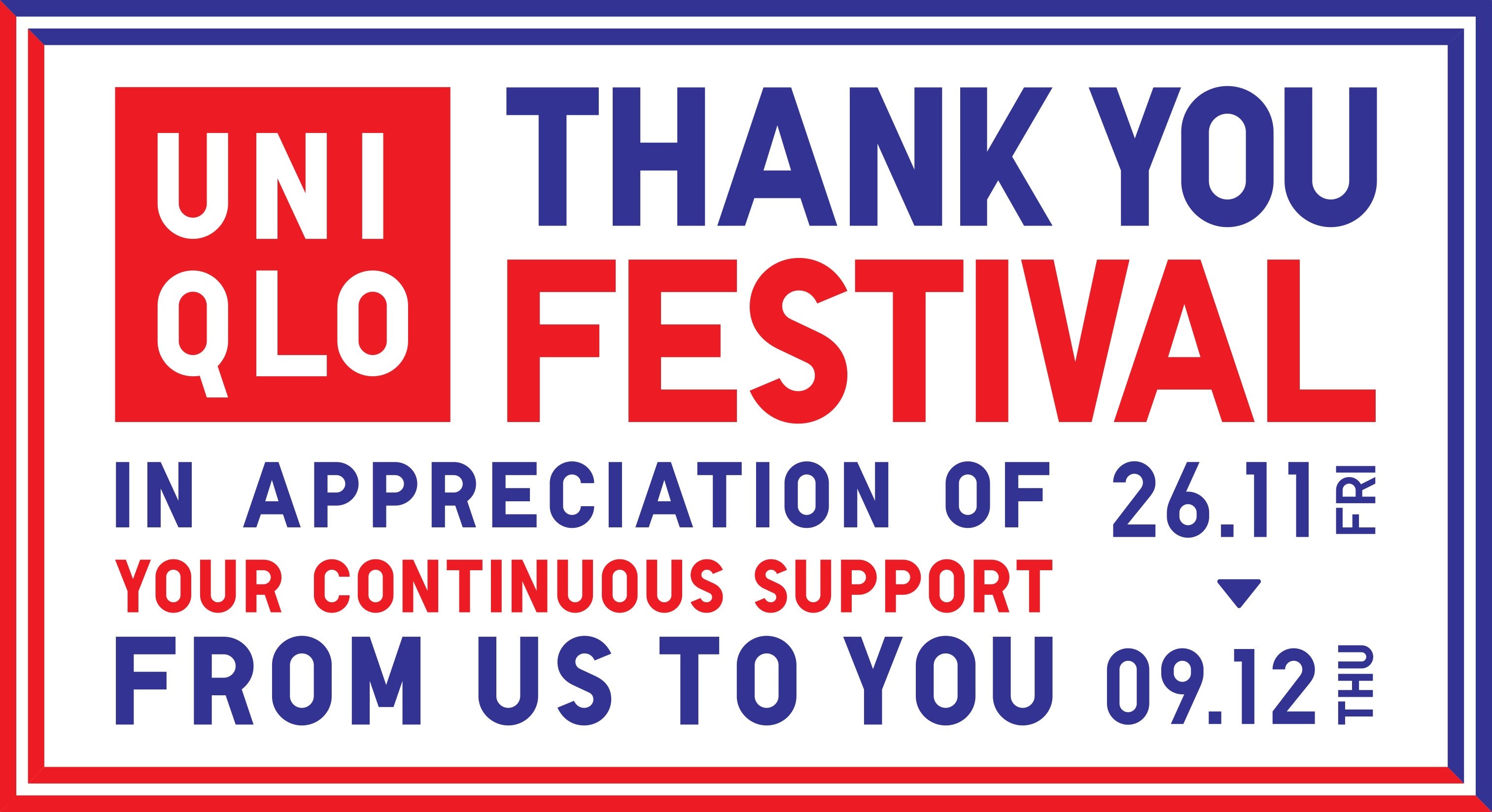 Attractive Offers, Exclusive Gifts & More At UNIQLO Singapore’s Thank You Festival - BYKidO