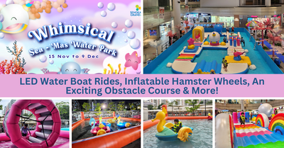 Sengkang Grand Mall Presents Singapore’s First Pop-Up In-Mall Inflatable Water Park, Whimsical Sea-Mas Water Park