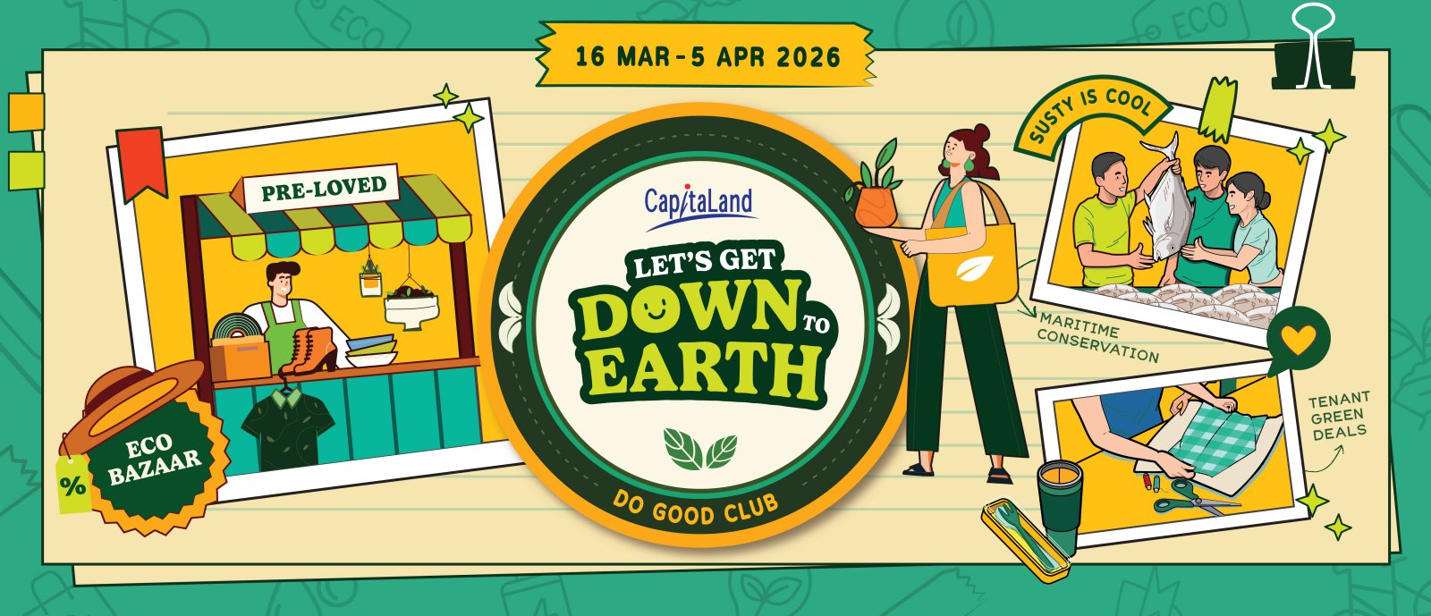 Sustainability Workshops and More for families with CapitaLand's Let's Get Down to Earth