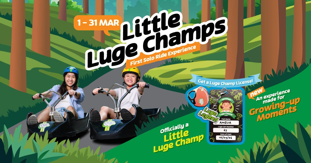 Kids Can Now Take Their First Solo Luge Ride at Skyline Luge Singapore