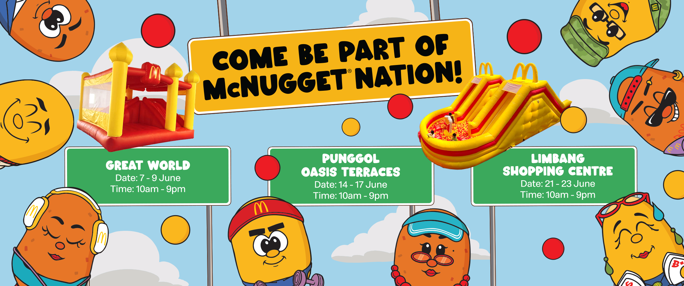 3 Exciting Weekends of Fun at the McNugget® Nation!