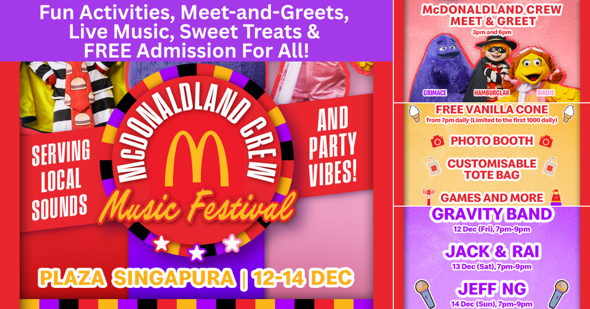 McDonaldland Crew Music Festival Lands in Singapore for the First Time!