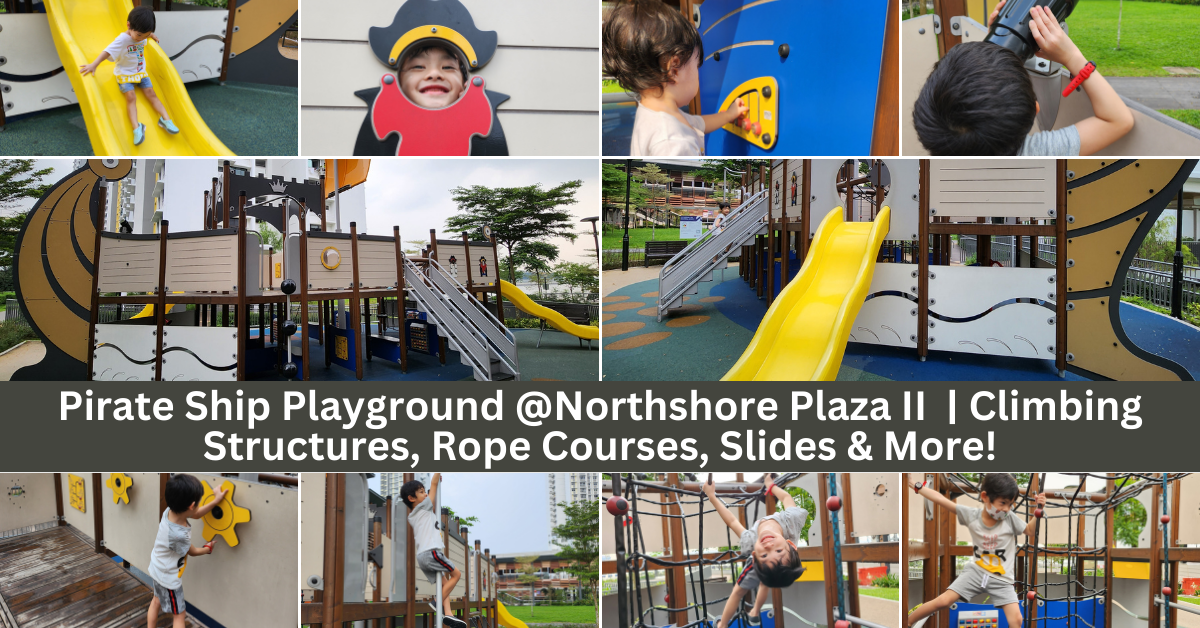 Northshore Plaza II Pirate Ship Playground | Climbing Structures, Rope Courses, Slides And Pretend Play Elements!