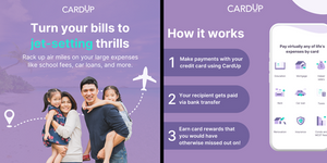 CardUp - Earn Credit Card Rewards on Expenses You Could Not Before!
