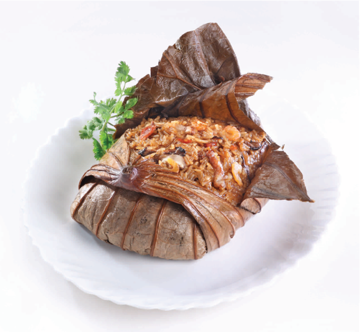 Steamed Glutinous Rice Wrapped in Lotus Leaf - BYKidO