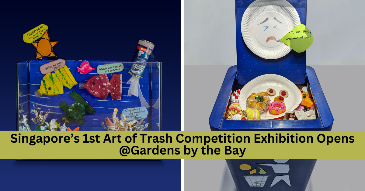 Singapore’s 1st Art of Trash Competition Exhibition Launches At Ang Mo Kio Public Library