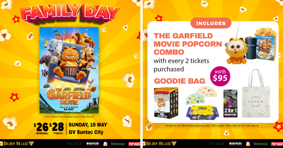 Enjoy A Purr-Fect Family Day At GV With The Garfield Movie | Tickets Now On Sale!