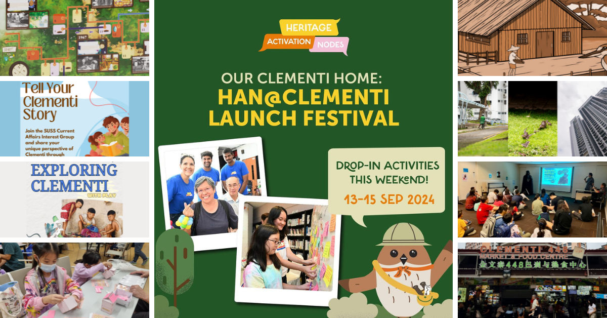 National Heritage Board To Launch Second Heritage Activation Node (HAN) In Clementi
