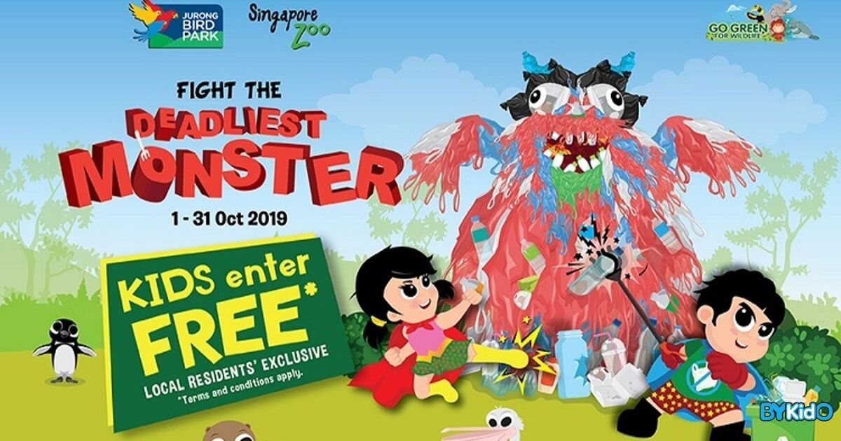 Singapore Zoo & Jurong Bird Park in October | Fight the Deadliest Monster + Free Entry for Kids - BYKidO