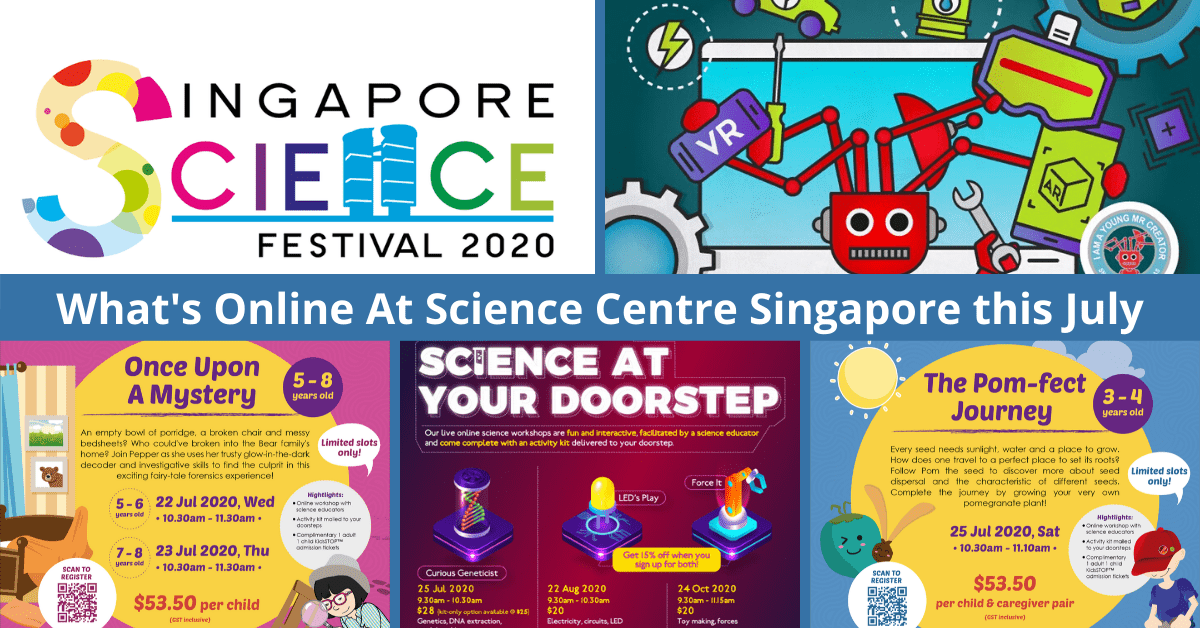 List of New & Ongoing Online Events happening this July @Science Centre Singapore - BYKidO