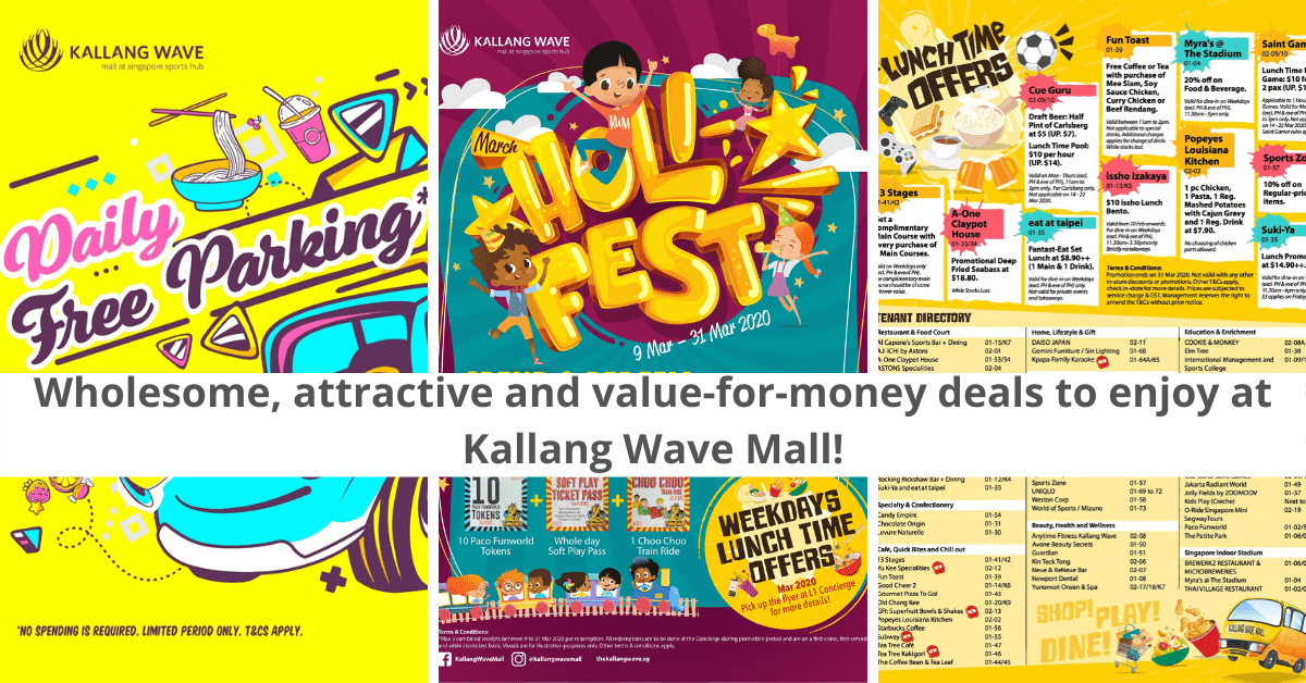 Family-Friendly Promotions At Kallang Wave Mall | Free Parking, Discounts and More! - BYKidO