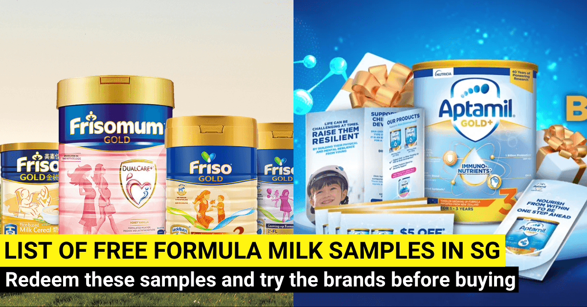 List Of FREE Formula Milk Samples For Families In Singapore [UPDATED 2022] - BYKidO