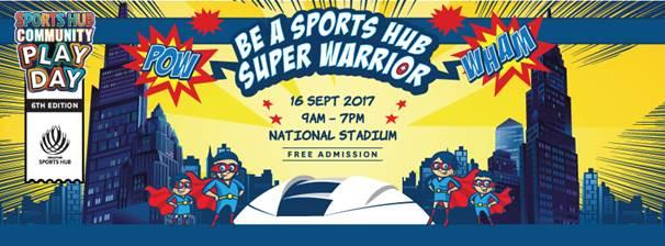 Things to do this Weekend: Be a Super Warrior at Sports Hub Community Play Day!