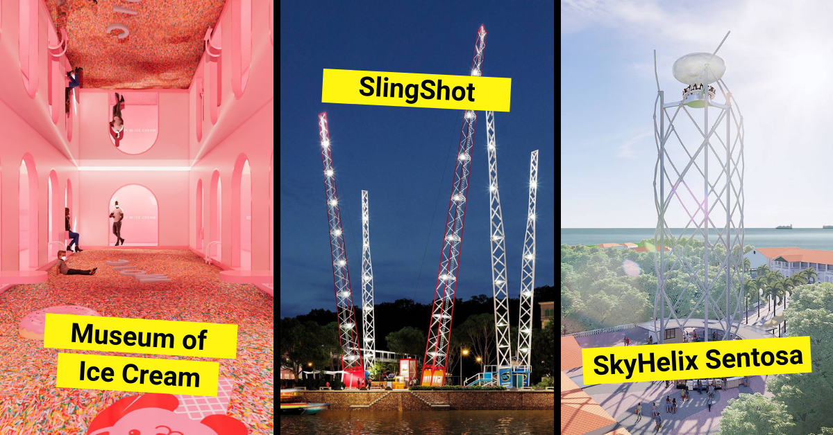 3 New Attractions Opening In Singapore - Museum of Ice Cream, SlingShot and SkyHelix Sentosa! - BYKidO