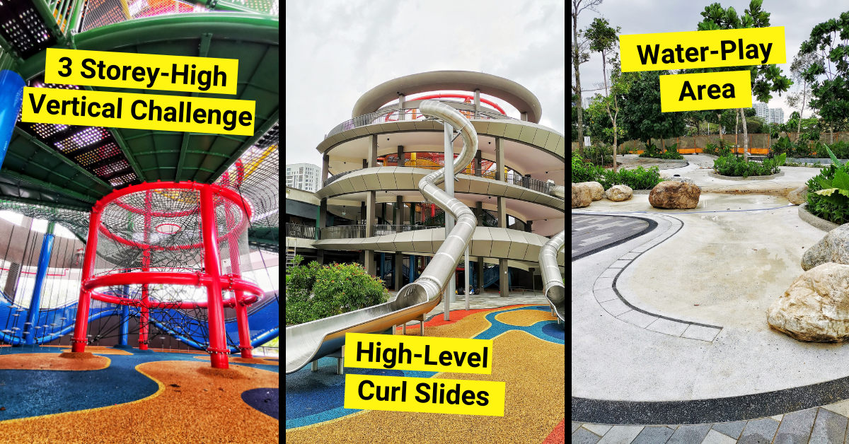 Coastal PlayGrove | Newest Playground At East Coast Park with 4 Storey High Slide, Sandplay and Waterplay! - BYKidO