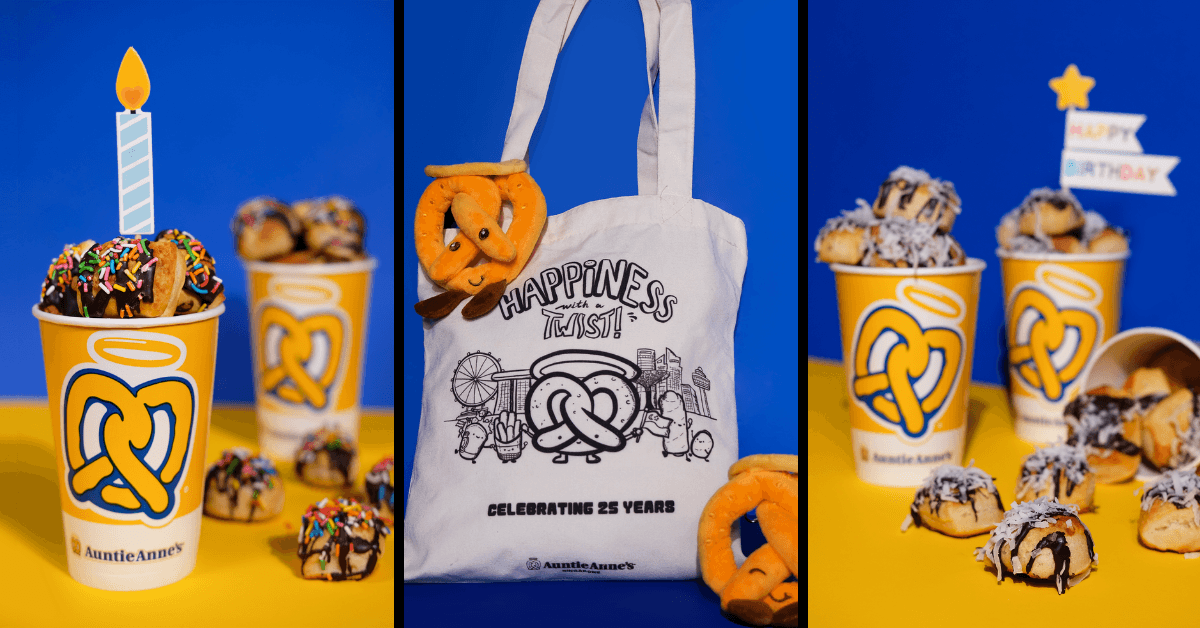 Auntie Anne's Celebrates 25 Years With Birthday Pretzel Nuggets Sets! - BYKidO