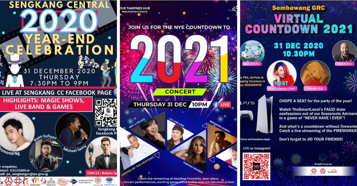 Countdown to 2021 with 16 People's Association Virtual Countdown Events!