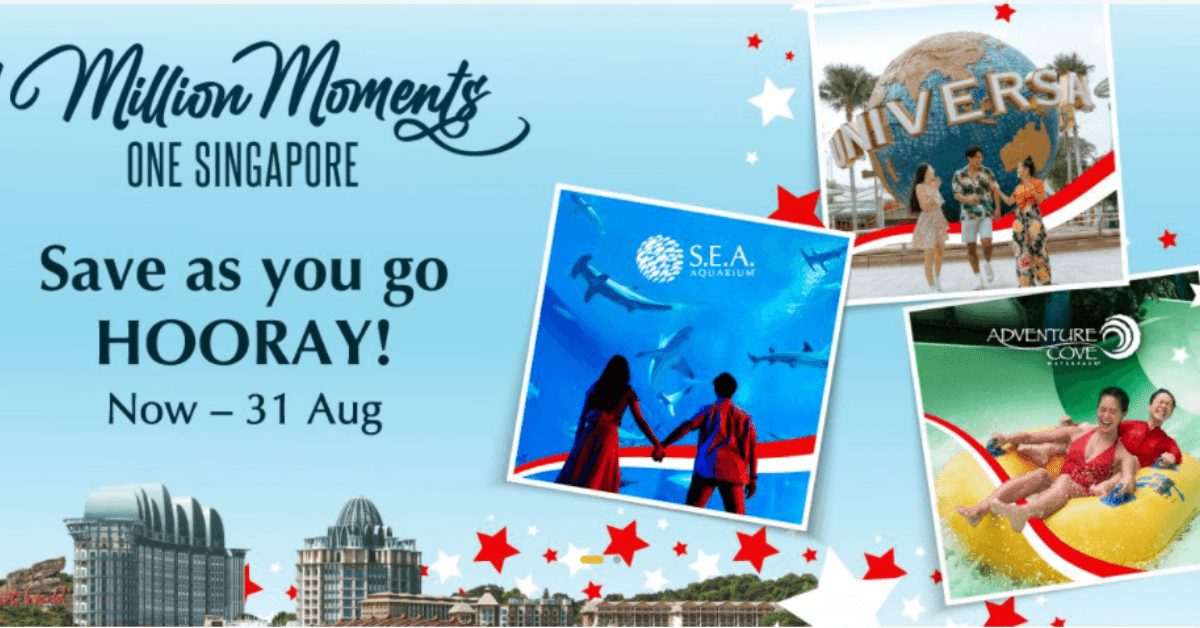 Discounted Tickets To Universal Studios Singapore, S.E.A Aquarium & Adventure Cove Waterpark This National Day! - BYKidO