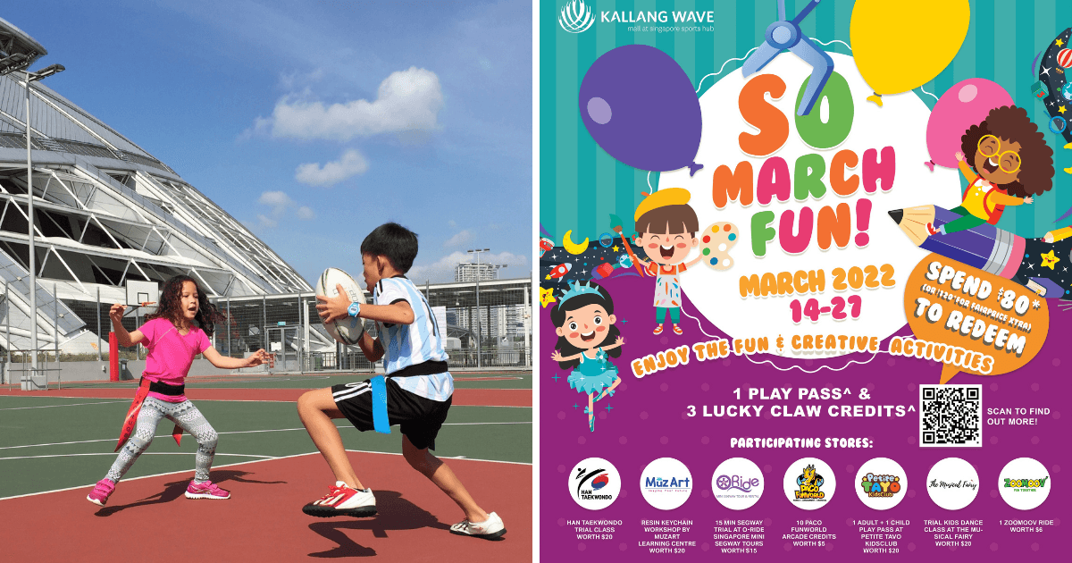 Singapore Sports Hub has a Slew of Exciting Activities for You and Your Family this March - BYKidO