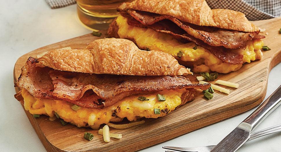 Cheesy Breakfast Croissant