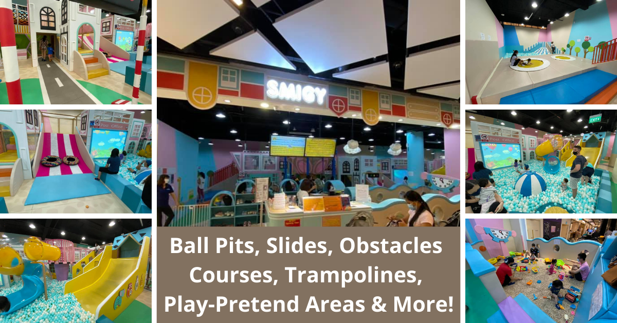 SMIGY Playground | Ball Pits, Slides, Obstacle Courses, Trampolines, Play-Pretend Areas And More! - BYKidO