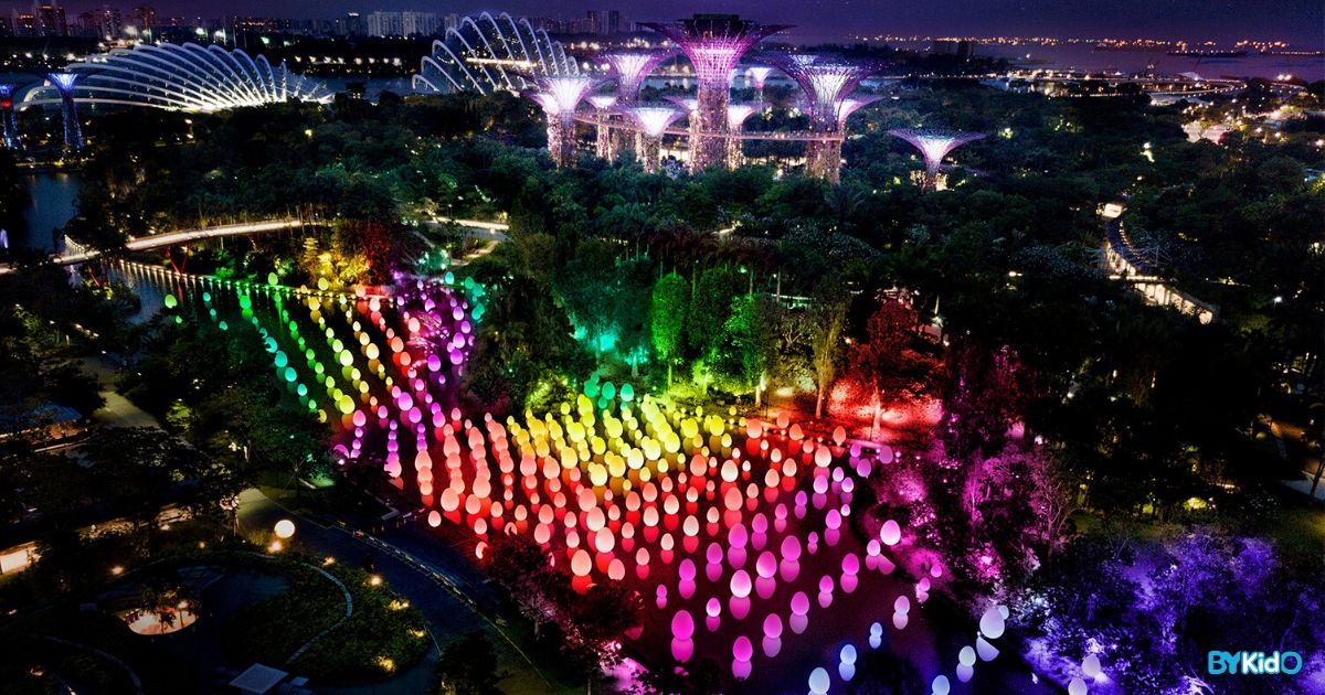 #futuretogether at Gardens by the Bay | Featuring Interactive Light Art Installations - BYKidO